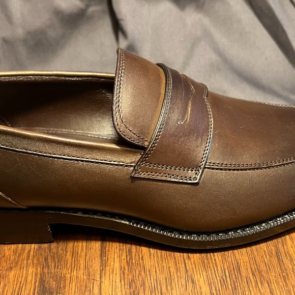 NEW! Ermenegildo Zegna Brown Penny Loafers US 7, EU 6 main image 4